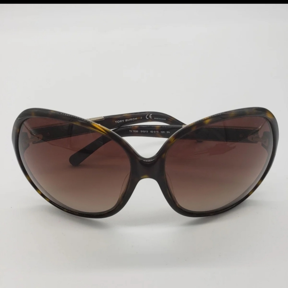 Tory Burch Sunglasses Tortoise Shell Oversized Cat Eye TY 7030